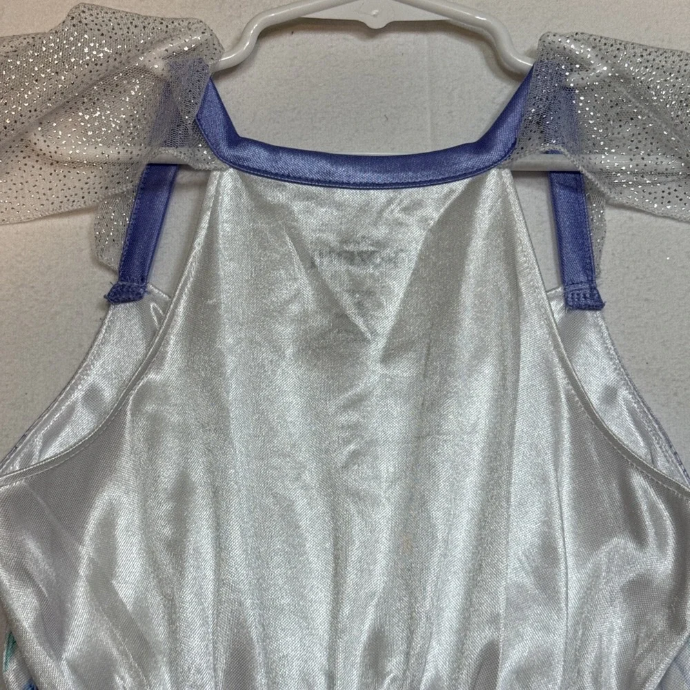 Frozen Disney Long Dress Costume For Girls Size 8 Halloween